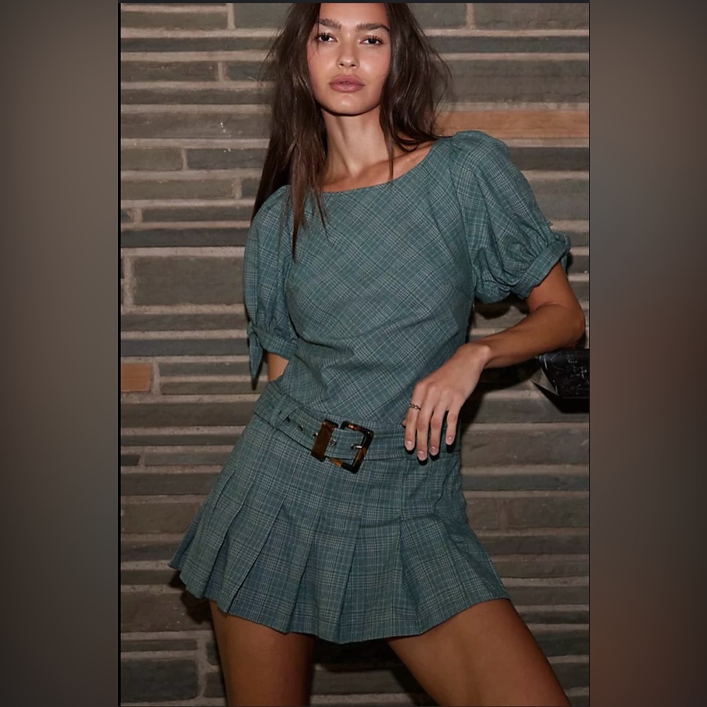 Sevi Plaid Mini Dress | Free People